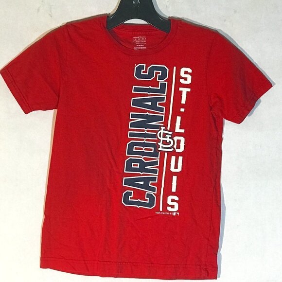 MLB St Louis Cardinals Red Boys Youth Baseball Tee Short Sleeve T Shirt - Picture 1 of 5